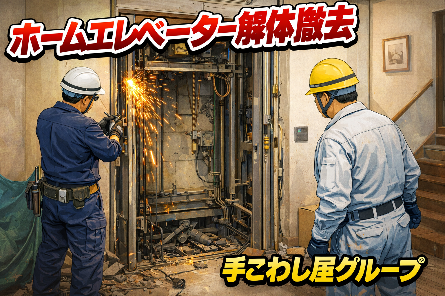 ホームエレベーター解体撤去